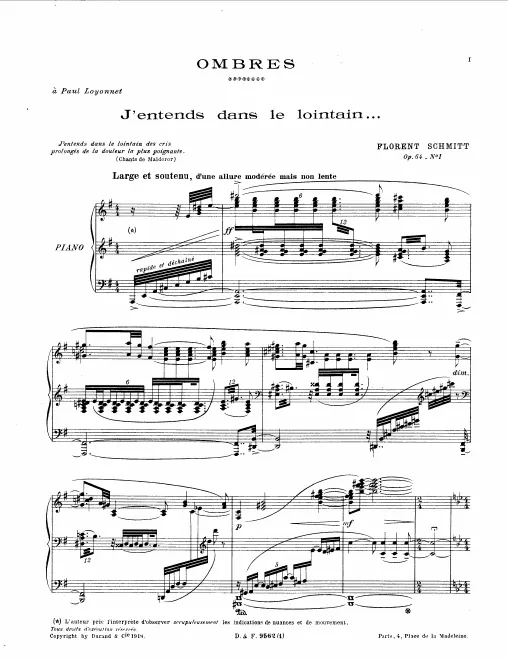First page of Ombres