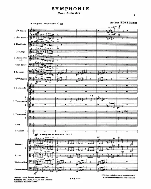 First page of Symphony No.1