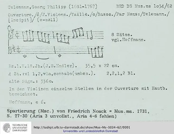 First page of Ouverture-Suite