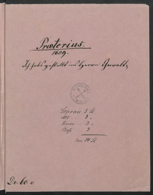 First page of Ich habs gestallt ins Herrn Gewalt