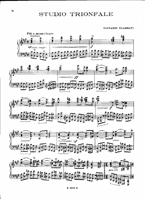 First page of Studio Trionfale