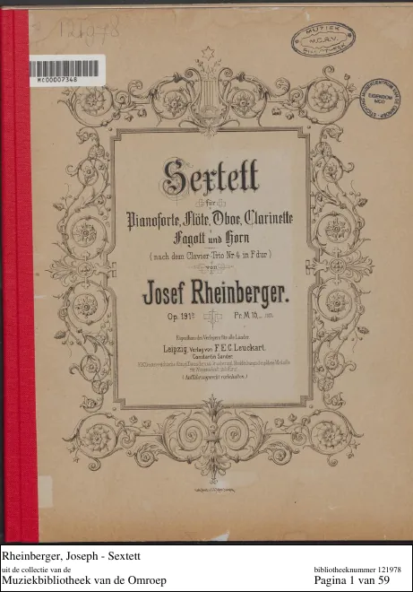 First page of Piano Trio No.4