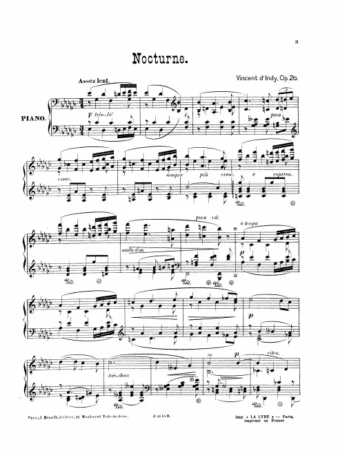 First page of Nocturne, Op.26