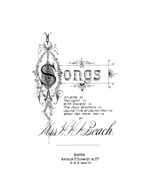First page of 3 Songs
