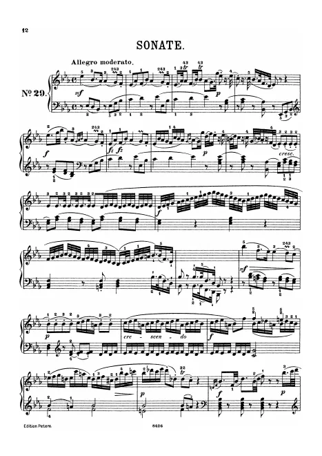 First page of Keyboard Sonata