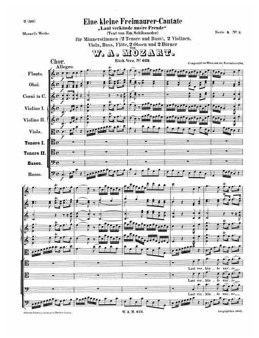 First page of Laut verkünde unsre Freude
