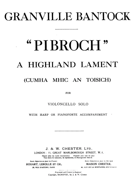First page of Pibroch