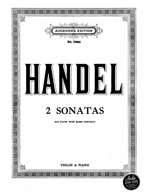 First page of 2 Flute Sonatas
