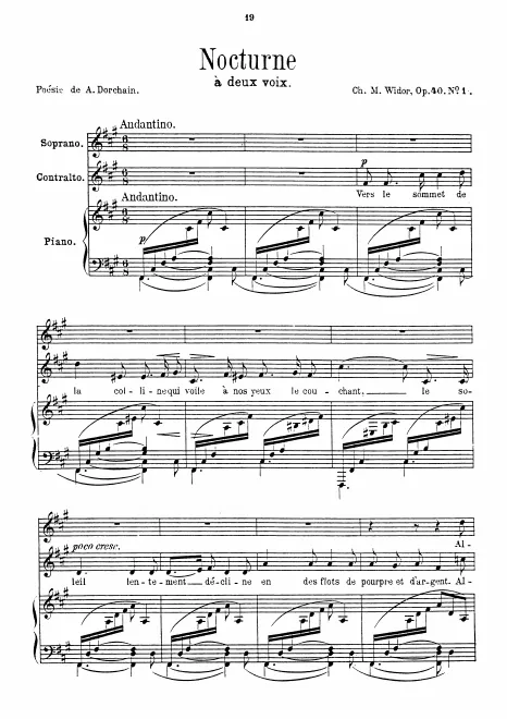 First page of 2 duos, Op.40