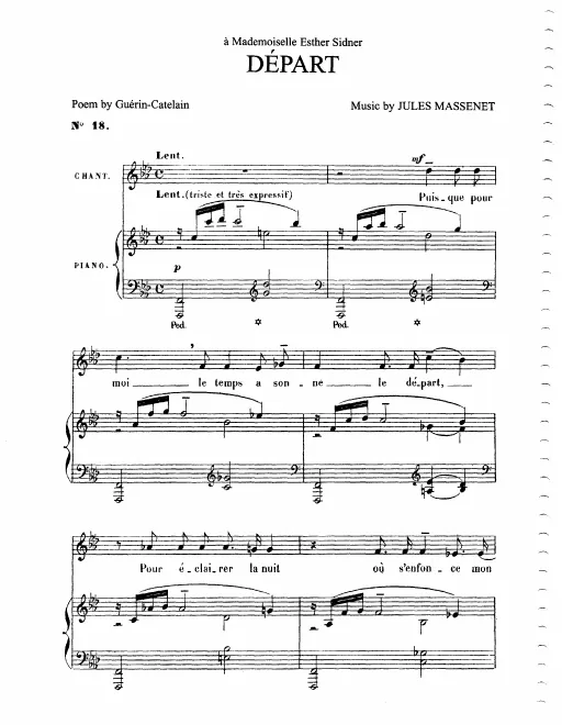 First page of Départ