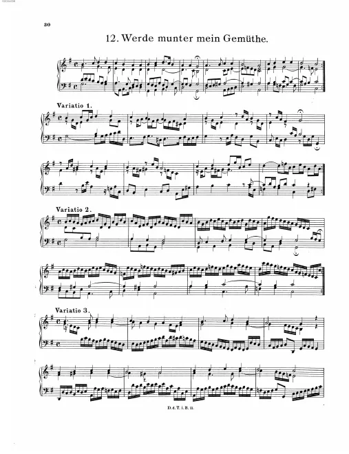 First page of Werde munter, mein Gemüte