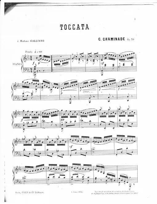 First page of Toccata