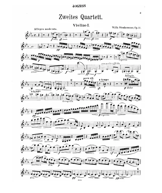 First page of String Quartet No.2