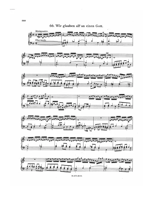First page of Wir glauben all' an einen Gott