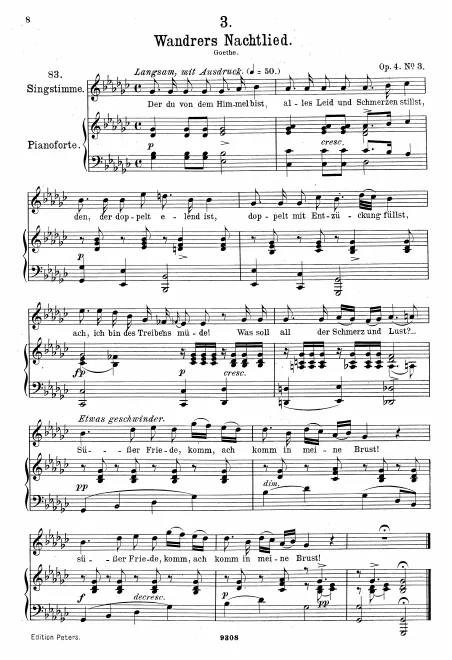 Complete Score (Original / High voice, G♭ major)