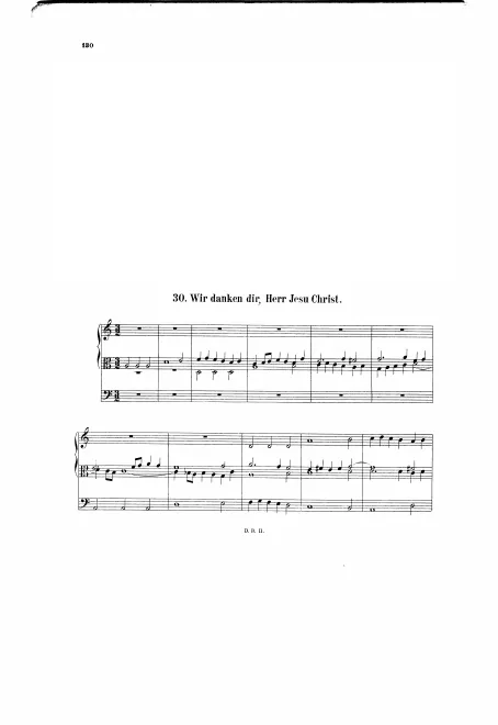 First page of Wir danken dir, Herr Jesu Christ
