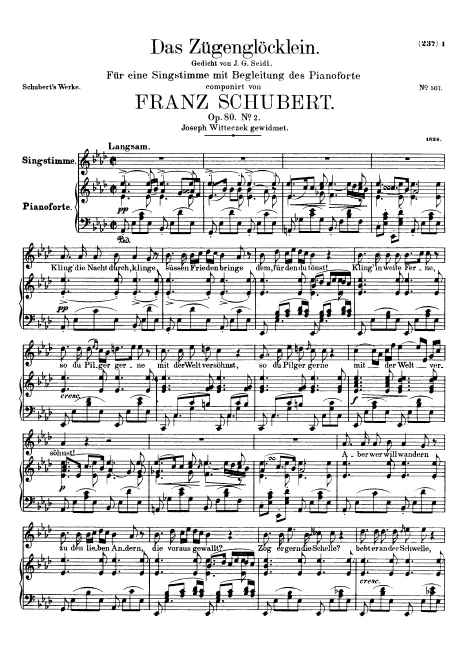 First page of Das Zügenglöcklein