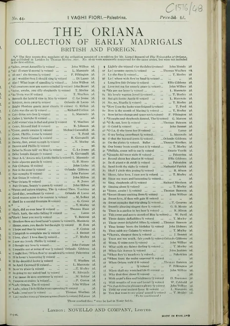 First page of I vaghi fiori