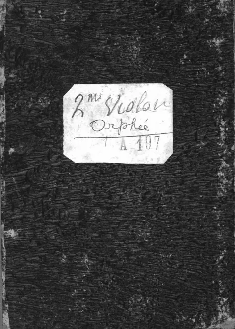 First page of Orphée aux enfers