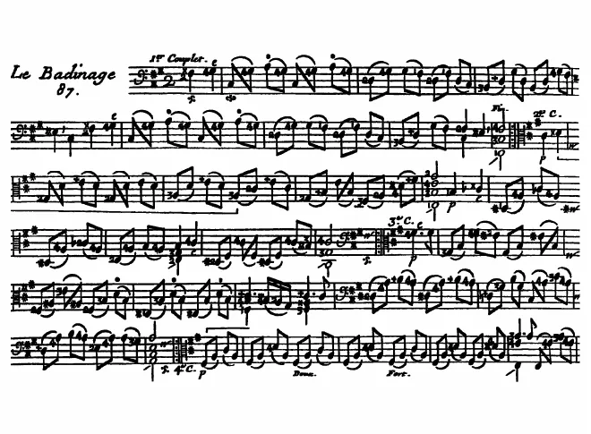 First page of Le Badinage in F-sharp minor