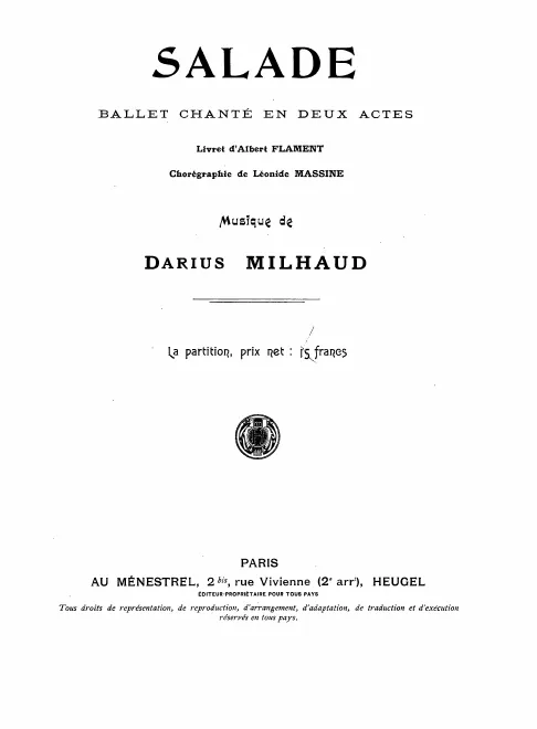 First page of Salade