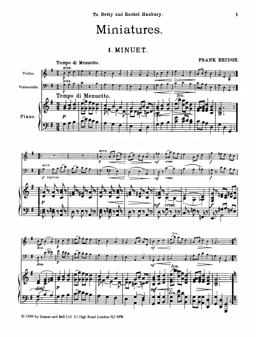 First page of Miniatures