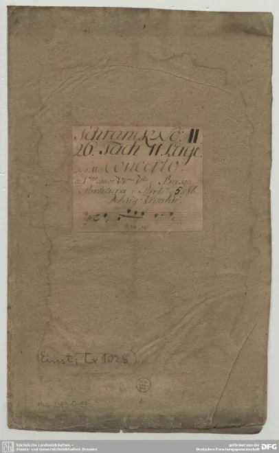 First page of Violin Concerto in D major