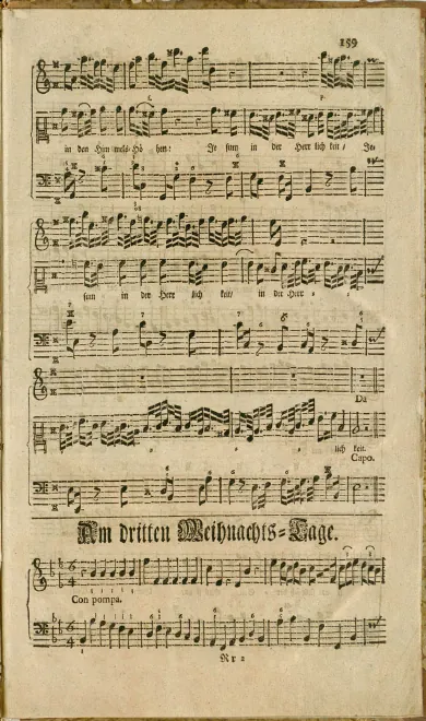 First page of Unverzagt in allem Leide