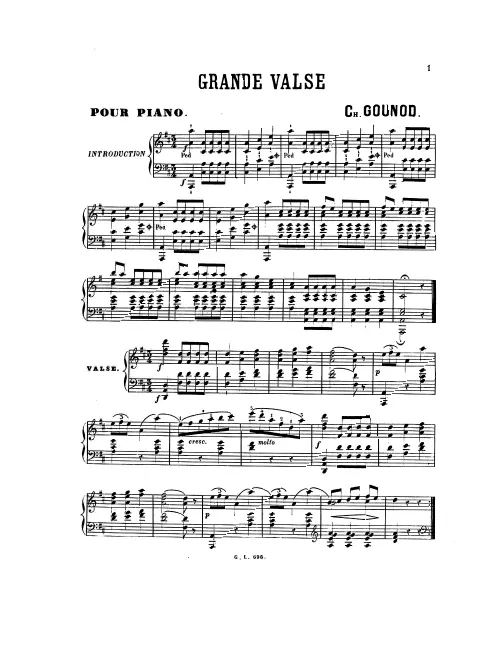 First page of Grande valse brillante