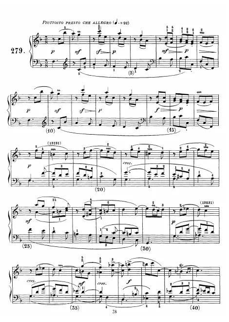First page of Keyboard Sonata in F major