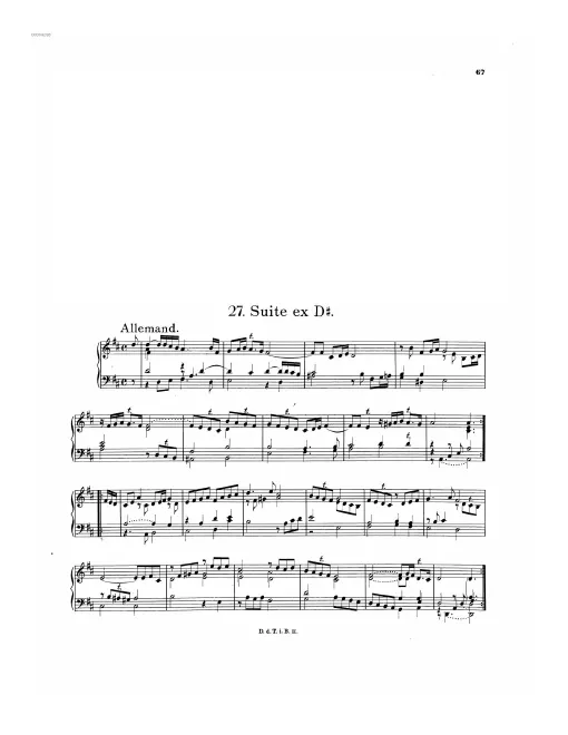 First page of Suite in D major