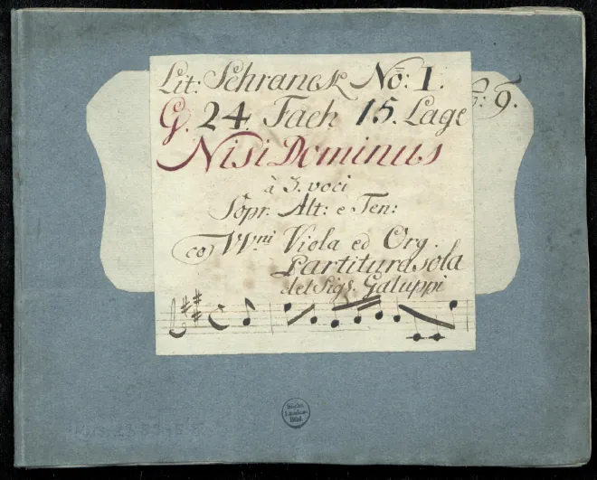 First page of Nisi Dominus