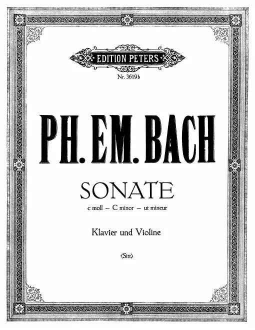 First page of Violin Sonata in C minor