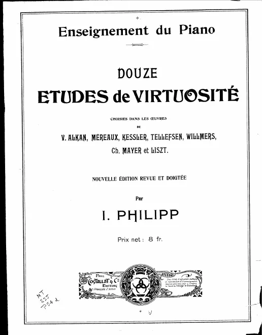 First page of Recueil de Chants Nos.1 and 2
