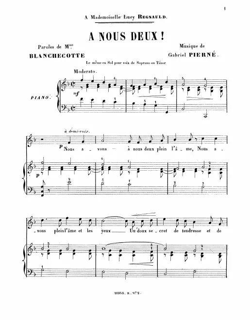 First page of A nous deux