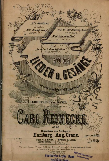 First page of 5 Lieder & Gesänge
