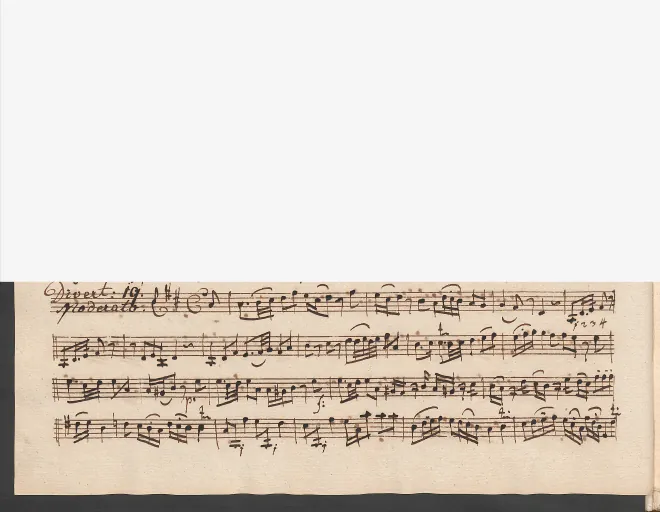 First page of Baryton Trio in D major