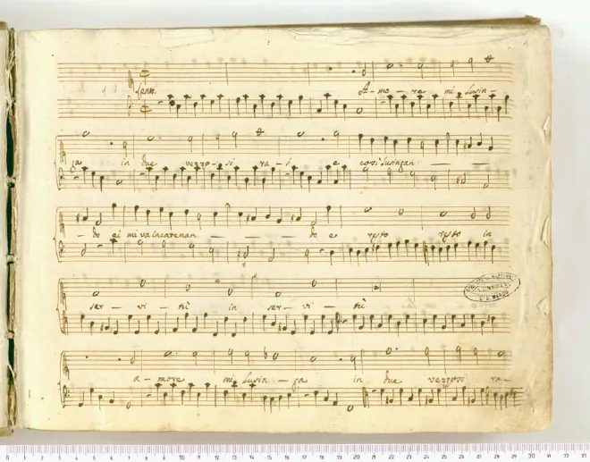 First page of Amore mi lusinga in due vezzosi rai