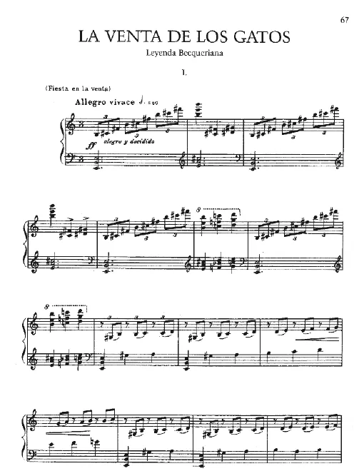 First page of La venta de los gatos