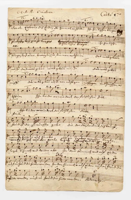First page of Erfreue dich Erde du Himmel erschal