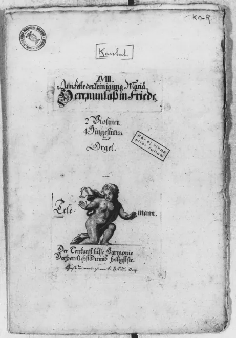 First page of Herr, nun lass in Frieden, TWV 1:766