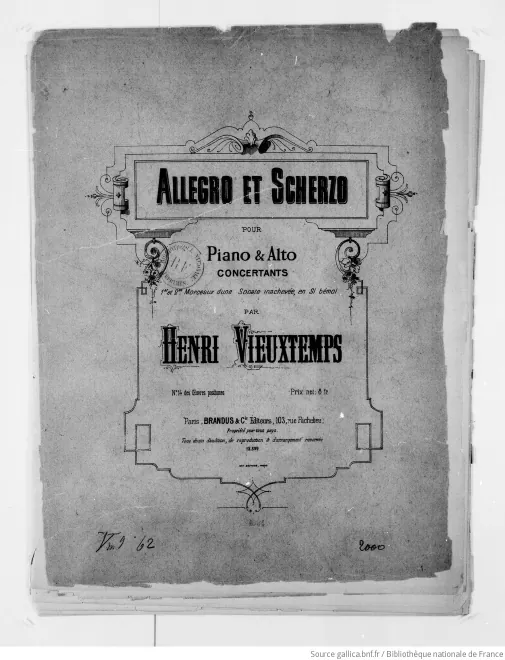 First page of Allegro and Scherzo