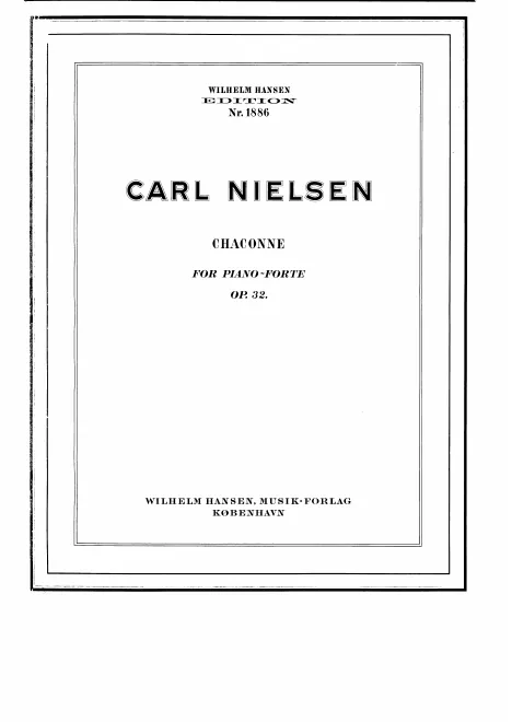 First page of Chaconne
