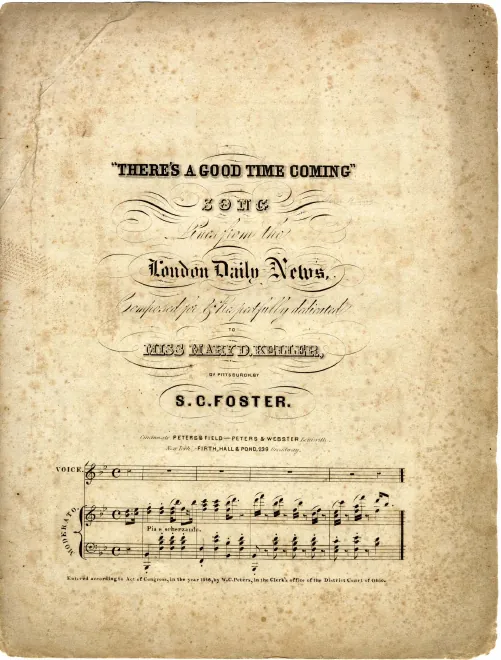 First page of There's a Good Time Coming