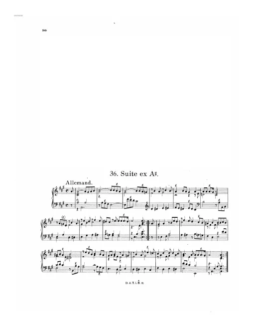First page of Suite in A major