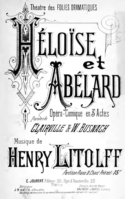 First page of Héloïse et Abélard