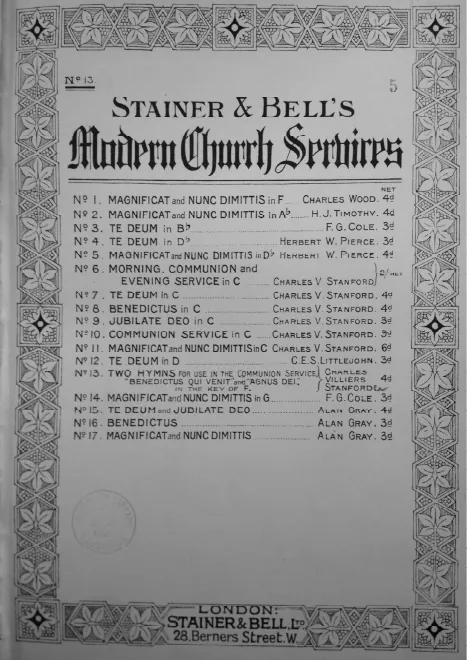 First page of 'Benedictus qui venit' and 'Agnus Dei' in F major