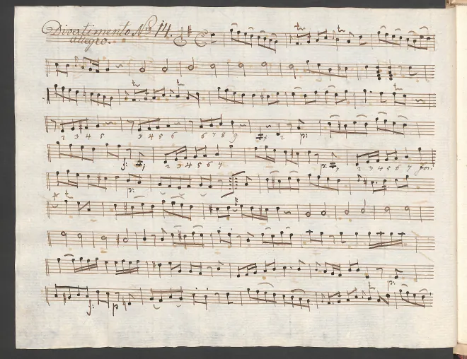 First page of Baryton Trio in G major