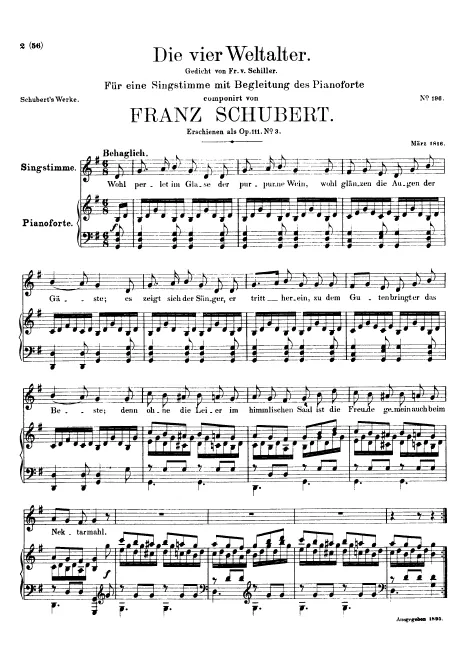 First page of Die vier Weltalter