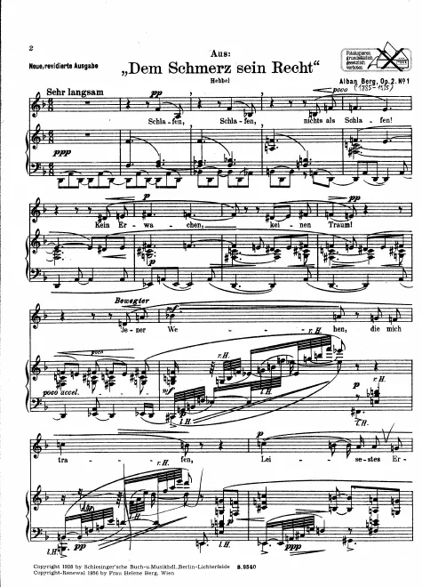 First page of 4 Gesänge